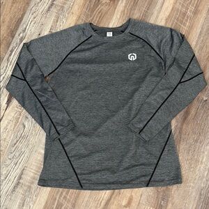 Gray Long Sleeve Men's Shirt
